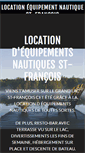 Mobile Screenshot of locationequipementnautiquest-francois.com
